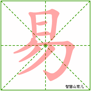 易字写法 易的笔顺