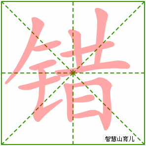 错字写法 错的笔顺