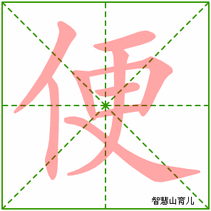 便字写法 便的笔顺