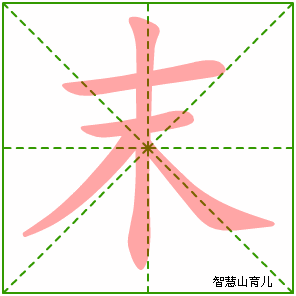 末字写法 末的笔顺